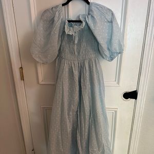 Puff Sleeve Maxi Dress